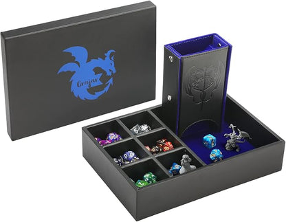 3 in 1 Dice Tray with Lid, Portable Dice Box Storage by Grajar
