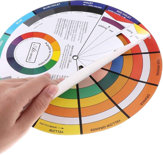 Pocket Color Wheel, Paint Mixing Learning Guide Art Class Teaching Tool - Image 7