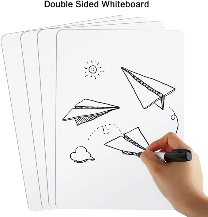 Dry Erase Lapboards, HERKKA 35 Pack Double Sided Dry Erase Lap Boards 9 x 12.5 - Image 3