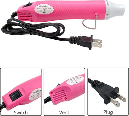Heat Gun, Mini Hot Air Gun for DIY Crafts Portable Heat Air Gun Tool for - Image 4