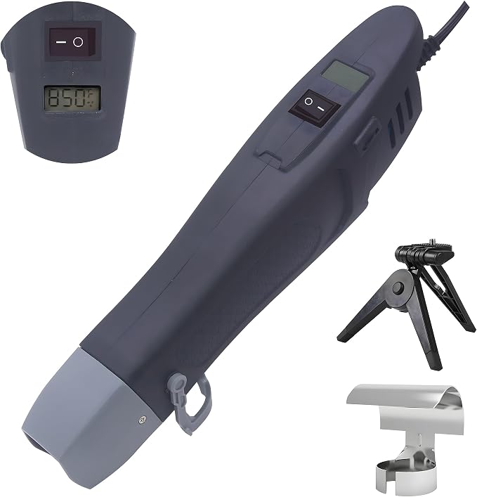 mofa Mini Variable Temp Heat Gun 350W 250℉~850℉ Fast Heating, LCD Digital by mofa