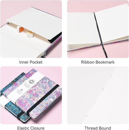 Lightwish Square Watercolor Journal, 100% Cotton, 300gsm/140lb, 24 Sheets Cold - Image 3