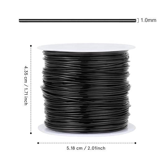 49FT Jewelry Wire 18 Gauge Tarnish-Resistant Copper Beading Wires Roll Bulk - Image 3