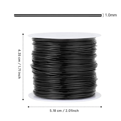 49FT Jewelry Wire 18 Gauge Tarnish-Resistant Copper Beading Wires Roll Bulk - Image 3
