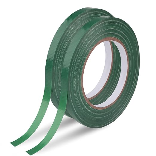 Prudiut 2 Roll Green Floral Tape Waterproof Florist Tape, 1/4In Wide Flower by Prudiut
