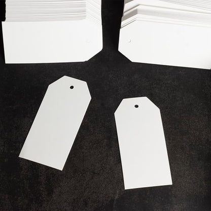 200PCS Paper Gift Tags with String, 3.7"x1.8"Blank Hangtags - Image 4