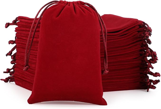 Velvet Drawstring Jewelry Bag, 4x6 Tarot Card Holder by Tapleap