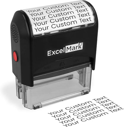 ExcelMark Custom Stamp – Clear & Crisp Impressions – Personalized Self-Inking by ExcelMark