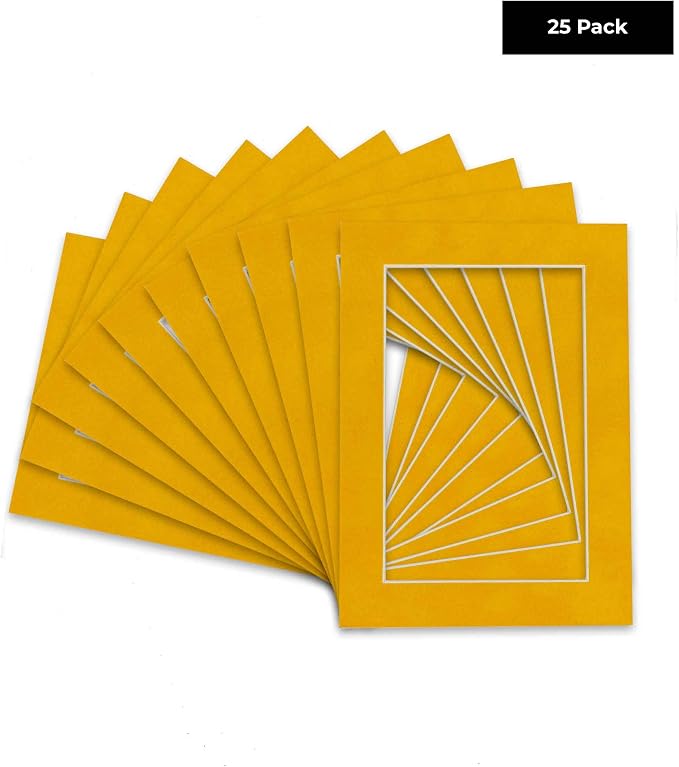 Pack of 25 Acid Free 8x10 Mats Bevel Cut - Image 2
