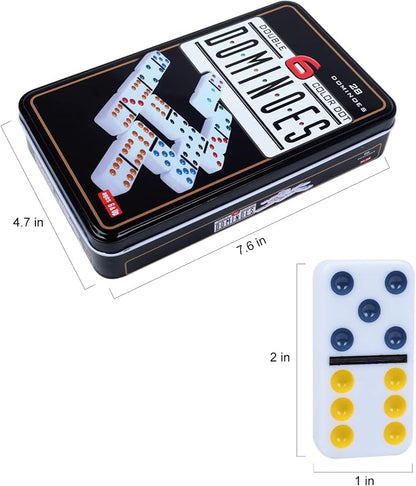 GOTHINK Double 6 Dominos Set for Adults - Image 2
