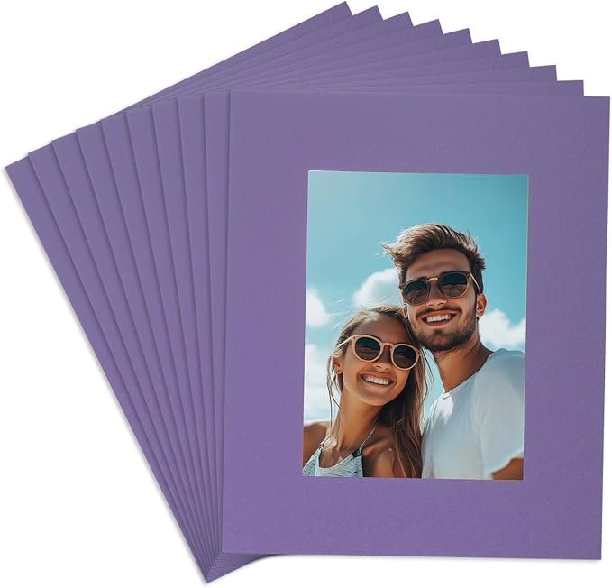 uxcell 10Pcs Picture Mats, 8 x 10 Mat Board Center by uxcell