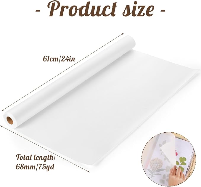 Tracing Paper Roll 24in x 75yd, Gift Wrapping - Image 2