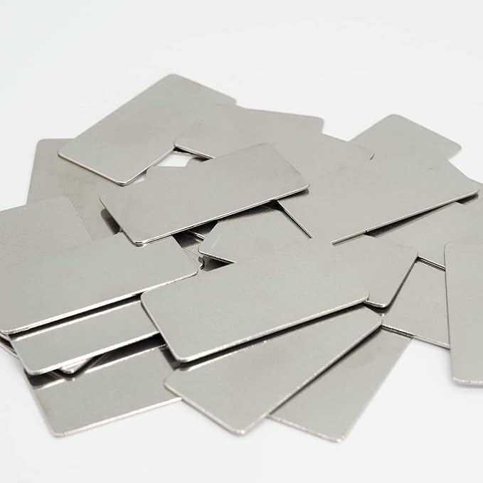 StayMax Stainless Steel Engraving Blank Tags Rectangle Stamping Blanks Blank - Image 6