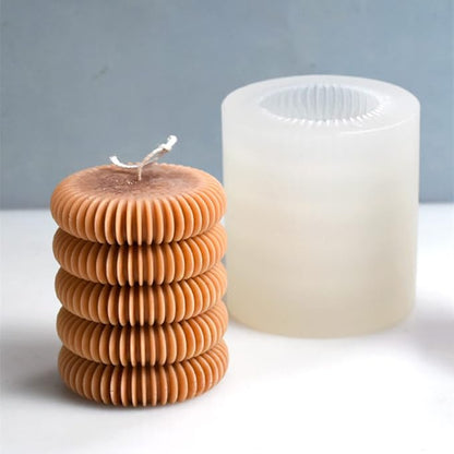 Tire Stripe Candle Silicone Mold Creative Column Candle Soap Mold Fondant - Image 4