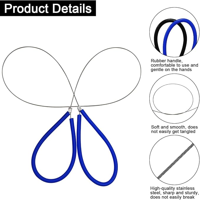 2 Pcs Clay Cutter Wires + 1 Clay Ceramic Needle + 1 Feather Wire Texture Detail - Image 3