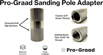 Sanding Pole Adapter, Connect Wood Handles, Telescopic - Image 3