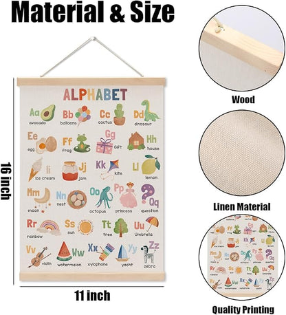 Alphabet Poster Hanger, Alphabet ABC Chart Nursery Decor Wall Decor, Toddler - Image 6