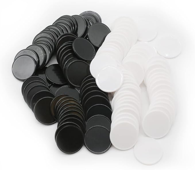 Set of 100 Opaque Plastic Learning Counters Mini Poker Chips Game Tokens by HAKITAROOM