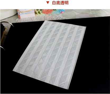 10 Sheet Photo Corners Self Adhesive PVC Paper Photo Foto Corner Stickers - Image 2