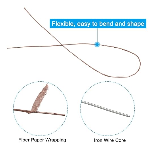 PATIKIL 26 Gauge 16" Floral Stem Wire - Image 3