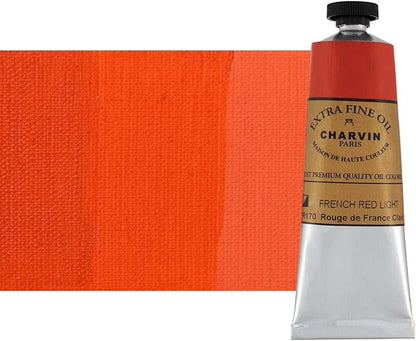 Charvin Extra Fine Oil Paint, French Red Light 60 ml by Unknown