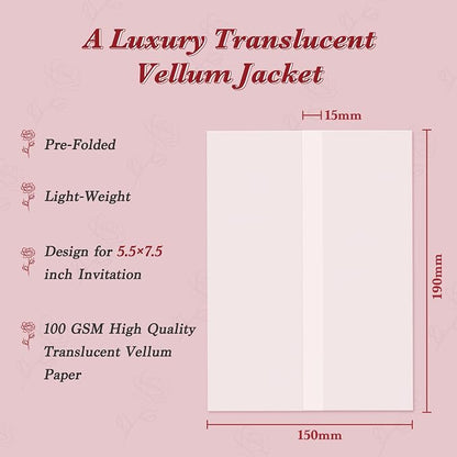 30 Pack Pre-Folded Vellum Jackets - Image 2