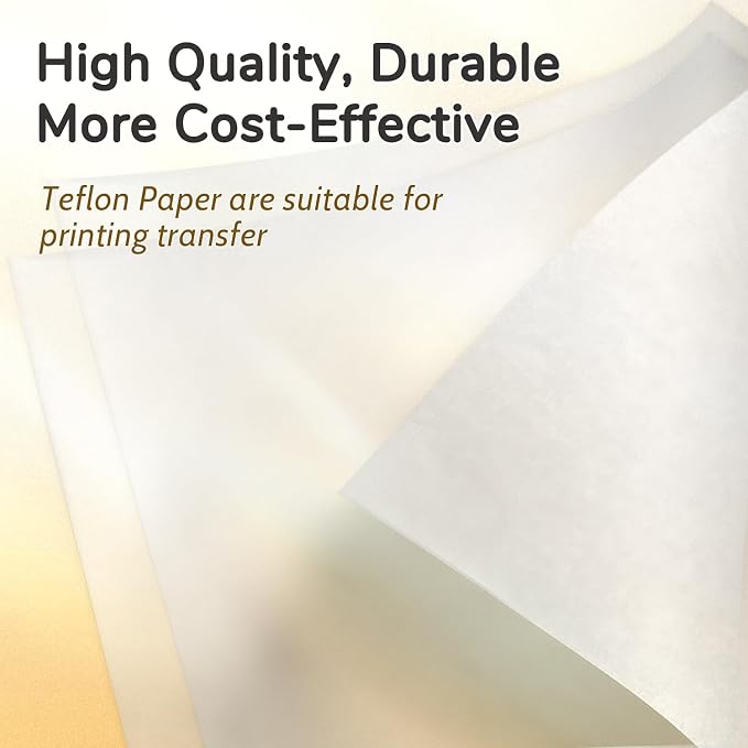 TransOurDream 3 PTFE Teflon Sheets 16×20"& 5 Teflon Papers A3 - Image 3
