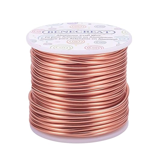BENECREAT 10 Gauge Jewelry Craft Aluminum Wire 80 Feet Bendable Metal Sculpting by BENECREAT
