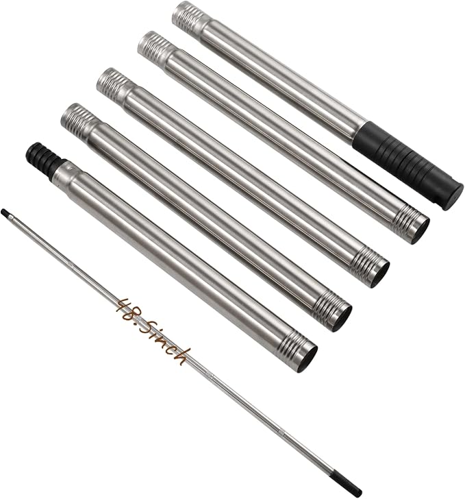 Paint Roller Extension Poles, 5 Piece Painting Extension Pole Extends to 48.5" by NANJA