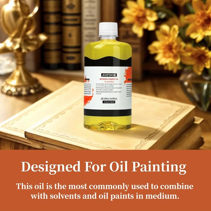 JOFOOK Refined Linseed Oil Medium - Image 4