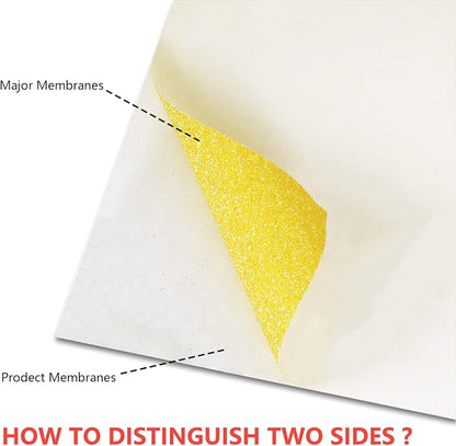 guangyintong Glow Glitter Gold Heat Transfer Vinyl HTV Rolls, Glitter HTV Vinyl - Image 2