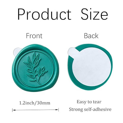 PONATIA Teal Green Wax Seal Stickers - Image 6
