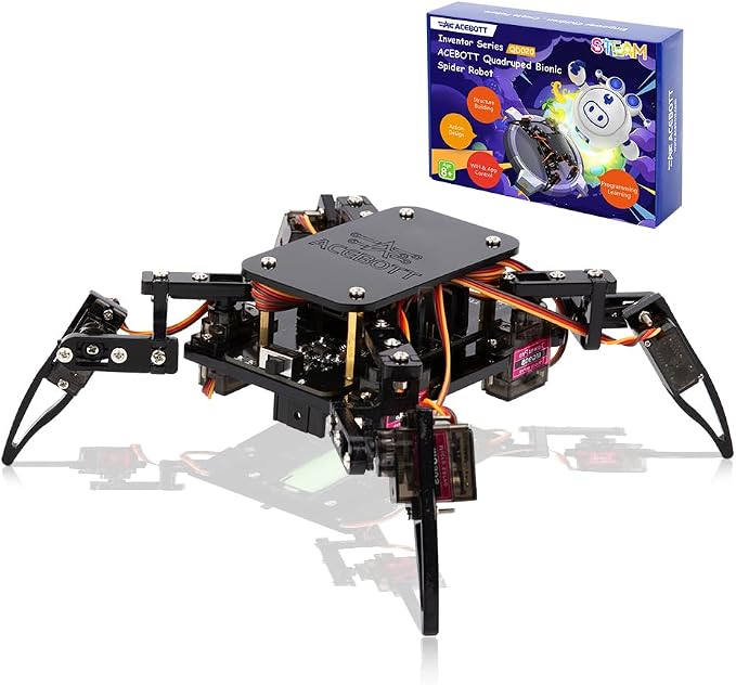 Science Kits Spider Robot Building Kit STEM Crawling Robot Gifts by ACEBOTT