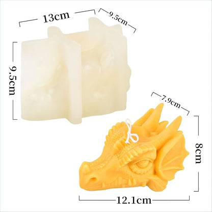 3D Dragon Silicone Mold for Resin Candle Making & Soap Making - Image 6