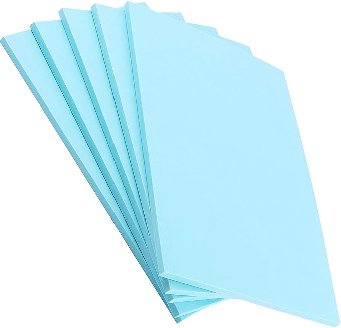 ZOENHOU 5 PCS 8.3 x 11.8 Inch Blue Large Rubber Stamp Carving Blocks, Rectangle by ZOENHOUDIRECT