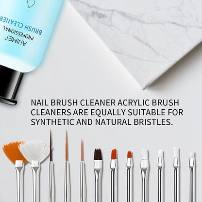 AIJIMEI Acrylic Nail Brush Cleaner Acrylic Brush Cleaners Liquid Acrylic Paint - Image 7