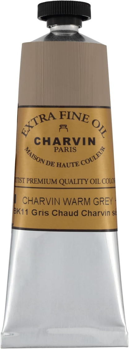 Charvin Extra Fine Oil Paint, Charvin Warm Grey 60 ml - Image 2