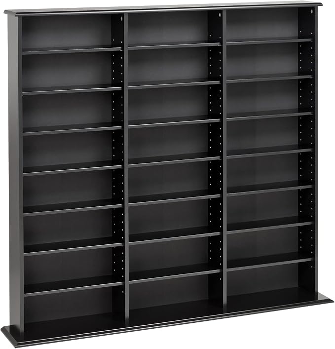 Prepac 3 Column Tall Media Storage Cabinet, Display Cabinet, Blu-rays - Image 7