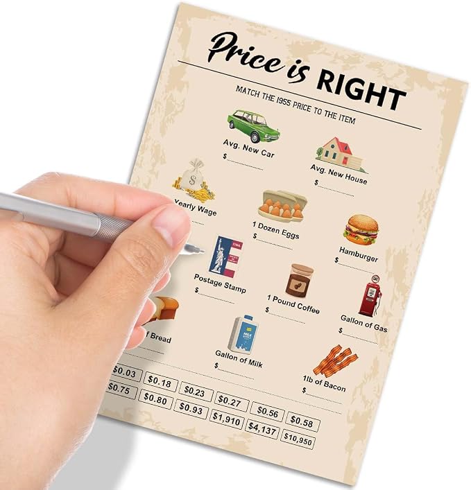 70th Birthday Party Games, Price is Right Games, Birthday Party Supplies - Image 4