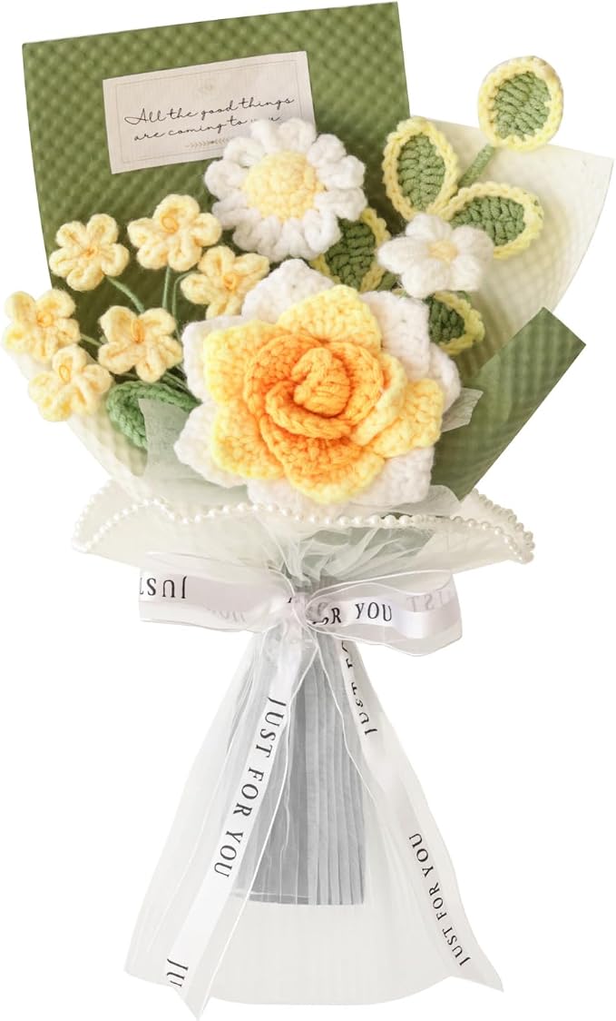 Hand-Woven Flower Bouquet Finished（1pcs） by Piklado