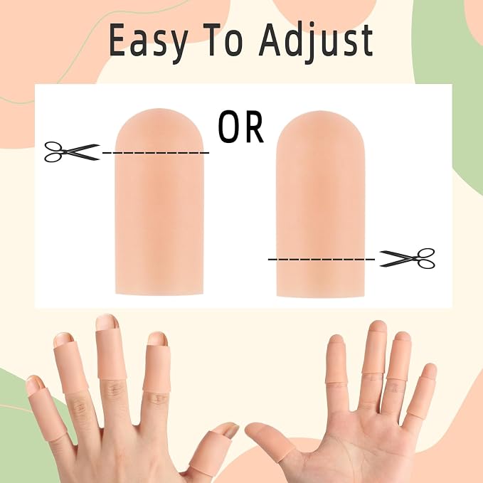 12PCS Gel Finger Cots Silicone Finger Protectors - Image 5