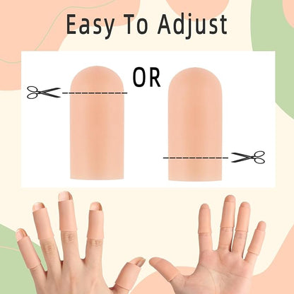 12PCS Gel Finger Cots Silicone Finger Protectors - Image 5
