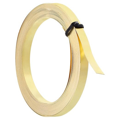 PATIKIL 19.7 Feet Brass Wire, 6mm Wide Bendable Brass Beading Wire 30 Gauge by PATIKIL