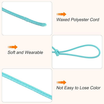 MECCANIXITY Waxed Cord 2.5mm Waxed Polyester Cord 87 Yard Wax String - Image 3