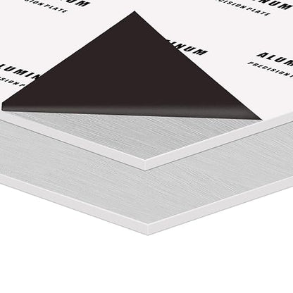 2PCS 6061 Aluminum Sheet Metal, Rectangle Aluminum Plate Solid Metal Sheet Plate by AODESTINY