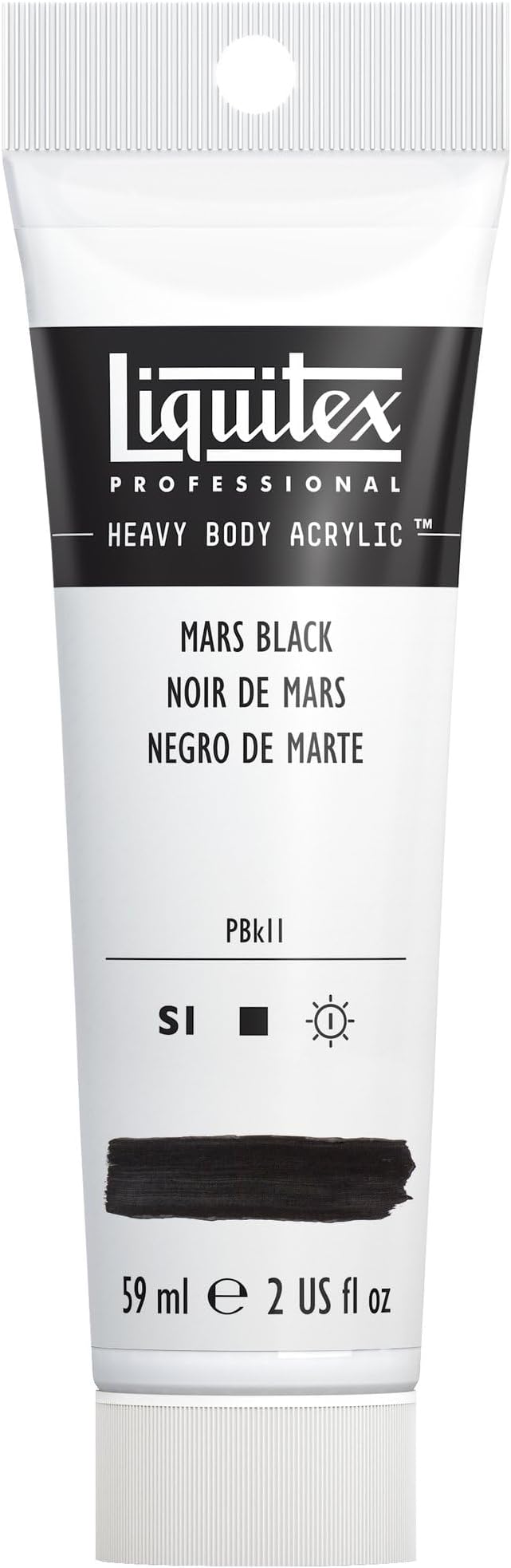 Liquitex Professional Heavy Body Acrylic Paint, 2-oz Tube, Mars Black by Liquitex