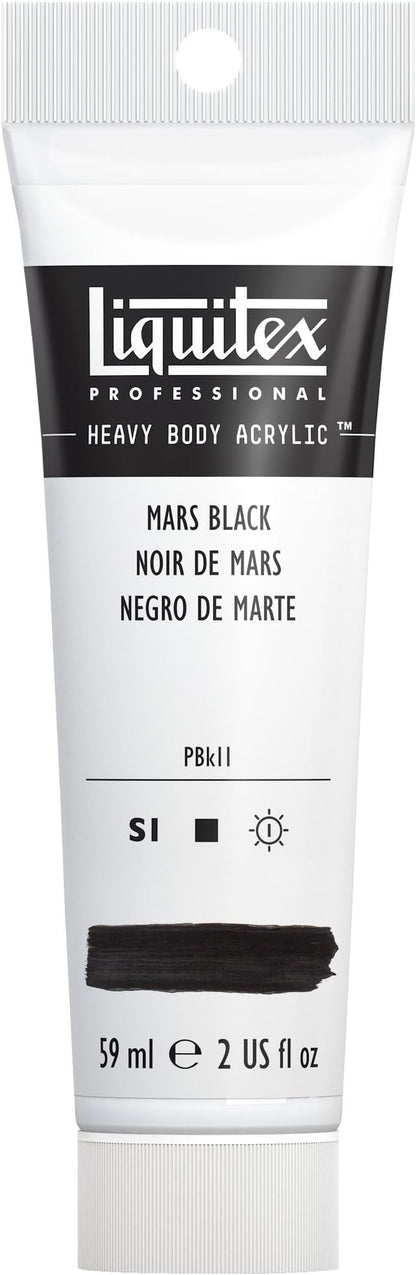 Liquitex Professional Heavy Body Acrylic Paint, 2-oz Tube, Mars Black by Liquitex