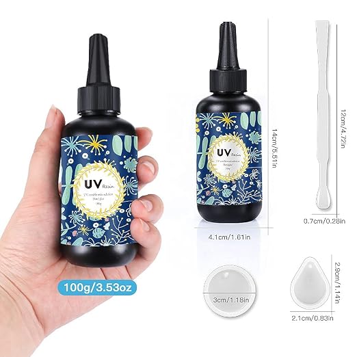 Crystal Clear Hard UV Resin Upgraded Formula Ultraviolet Fast Curing - Image 3