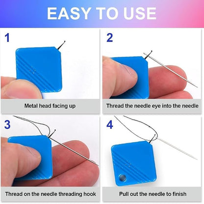 Automatic Needle Threaders for Hand Sewing, 2025 Upgrade Embroidery Floss - Image 3