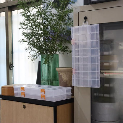 BangQiao 3 Pack 24 Grids Clear Plastic Storage Box - Image 9